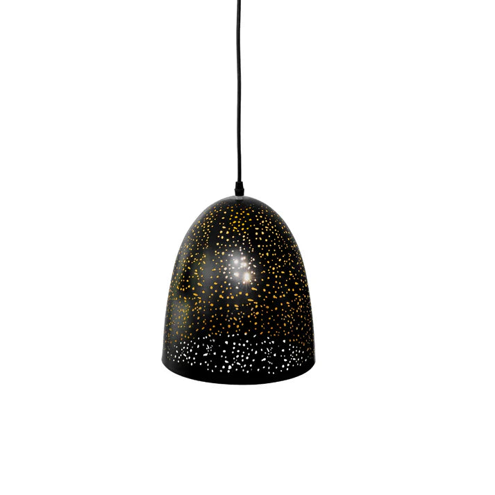 BLACK PERFORATED PENDANTS