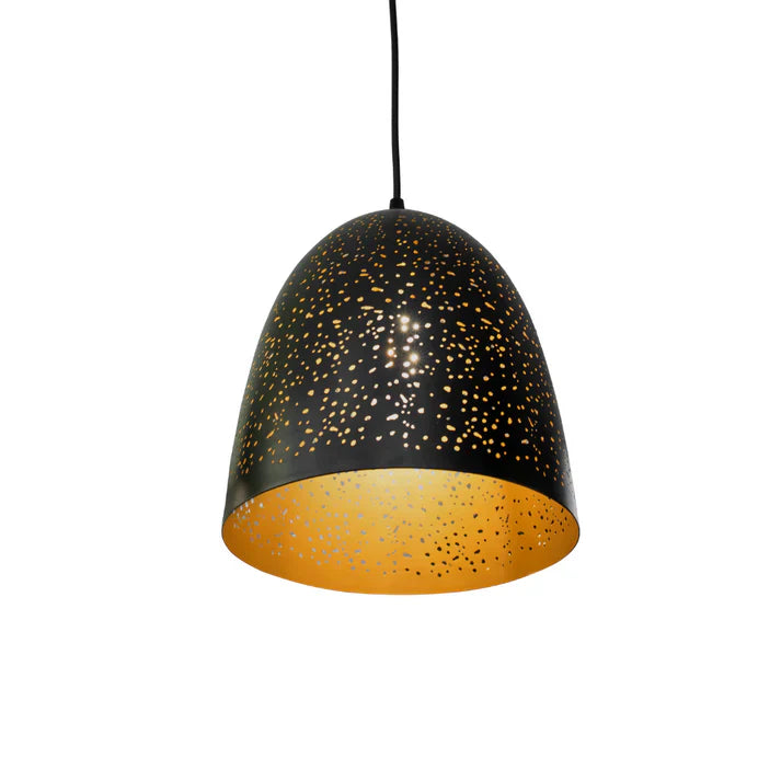 BLACK PERFORATED PENDANTS