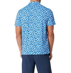 Underwater Mosaic Print Short Sleeve Polo