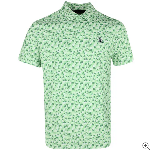Underwater Mosaic Print Short Sleeve Polo