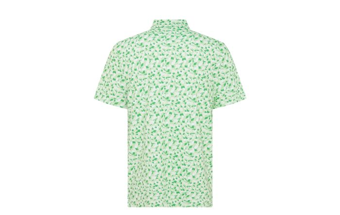 Underwater Mosaic Print Short Sleeve Polo