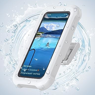 Lamicall Waterproof Shower Phone Holder | IPX6 Wall Mount Case with 360° Rotation for 4–7" Smartphones