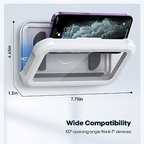 Lamicall Waterproof Shower Phone Holder | IPX6 Wall Mount Case with 360° Rotation for 4–7" Smartphones