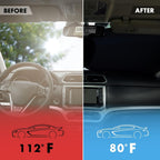 MAX DM5P 2-PIECE CAR WINDSHIELD SUN SHADE