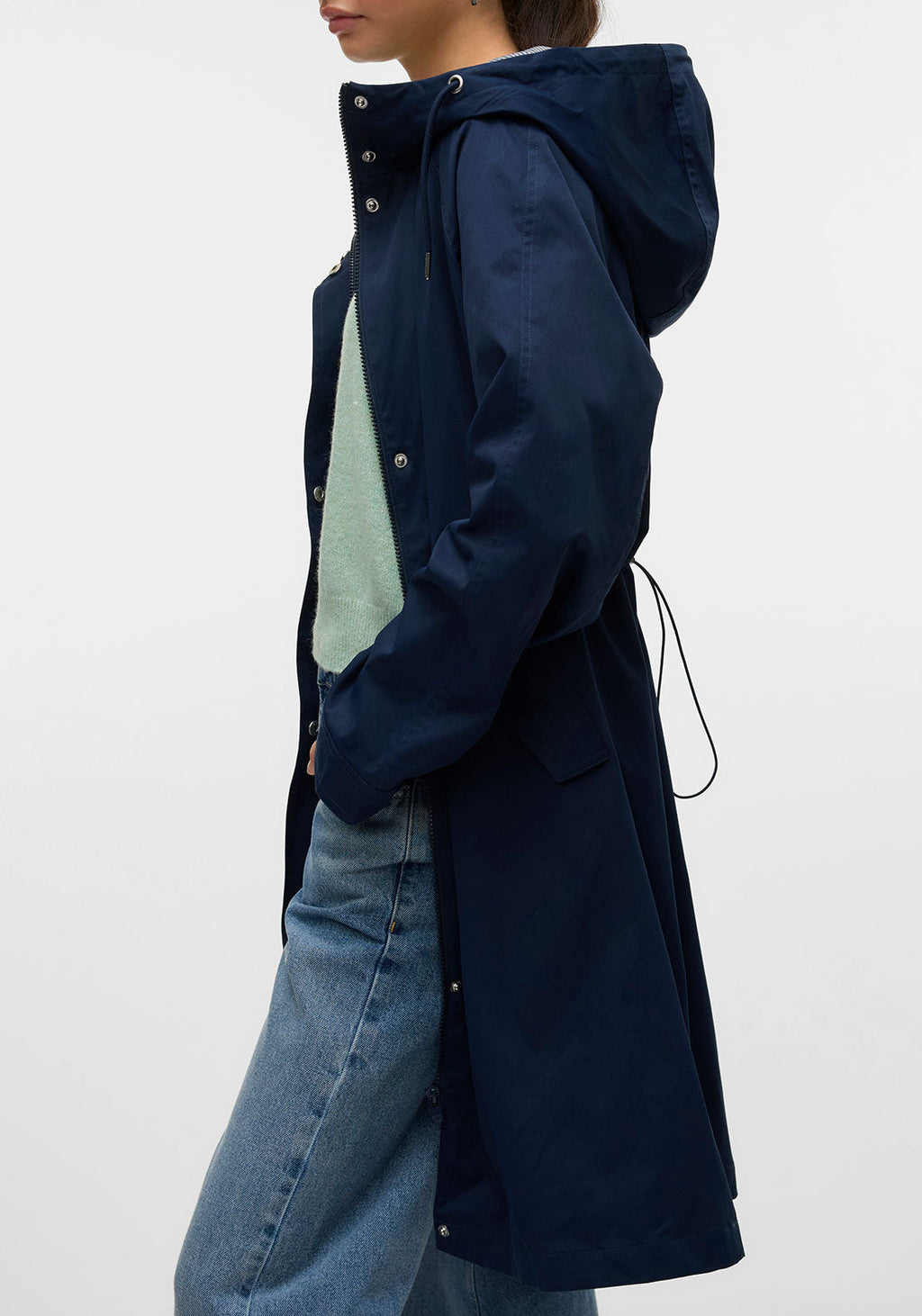 CHELSEA PARKA COAT - NAVY