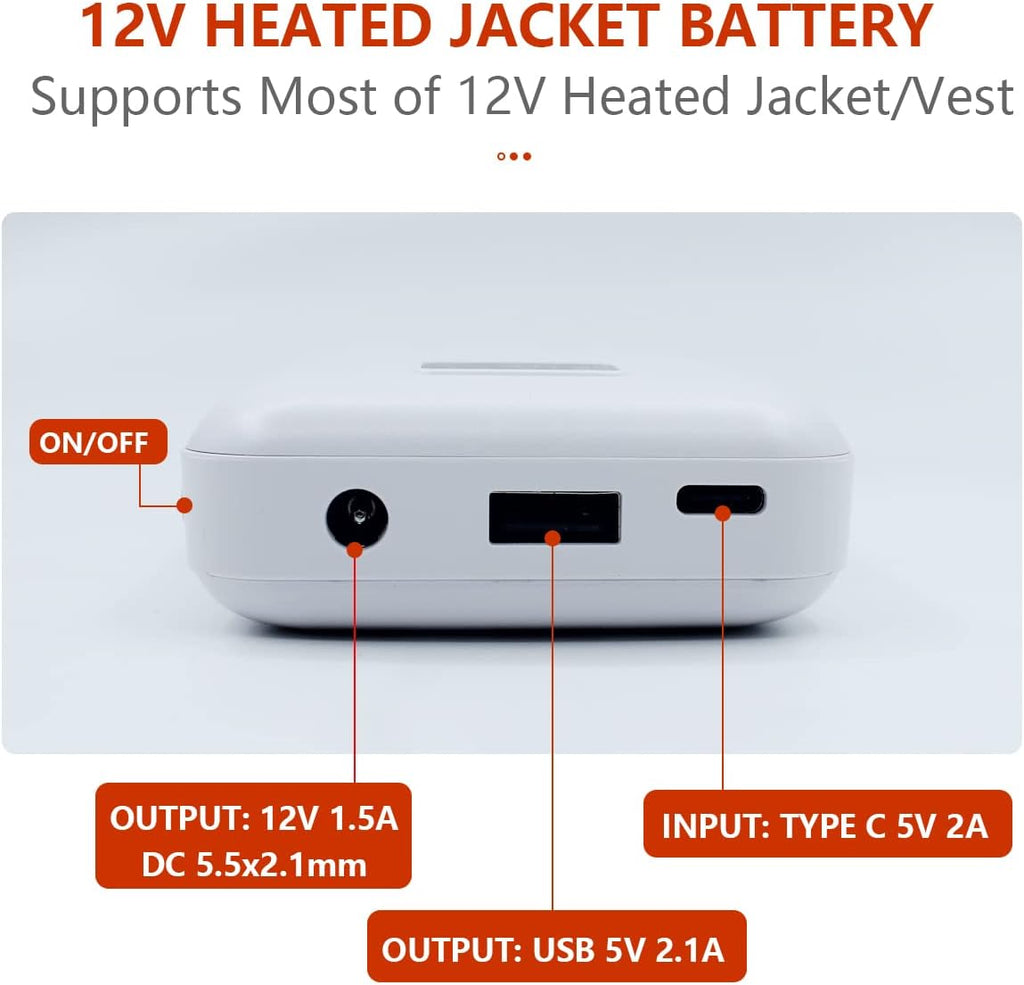 12V HEATED JACKET BATTERY AND CHARGER