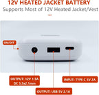 12V HEATED JACKET BATTERY AND CHARGER