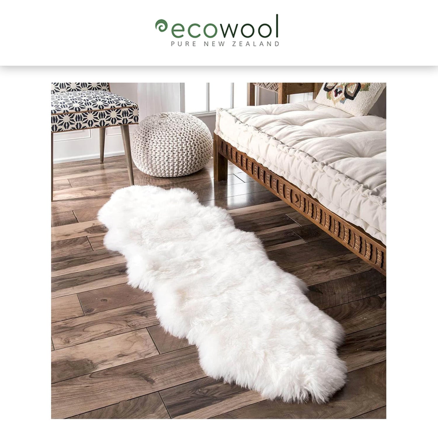Windward Natural Sheepskin Wool Rugs Snake Oil Guru