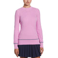 WOMENS MULTI-STITCH CHEVRON SWEATER WITH TIPPING