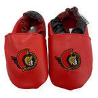 NHL OTTAWA SENATORS FAUX LEATHER BABY BOOTIES (18-24 MONTHS)