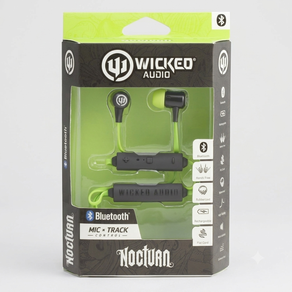 WIBT2552 NOCTURN BLUETOOTH EARPHONES - LIME