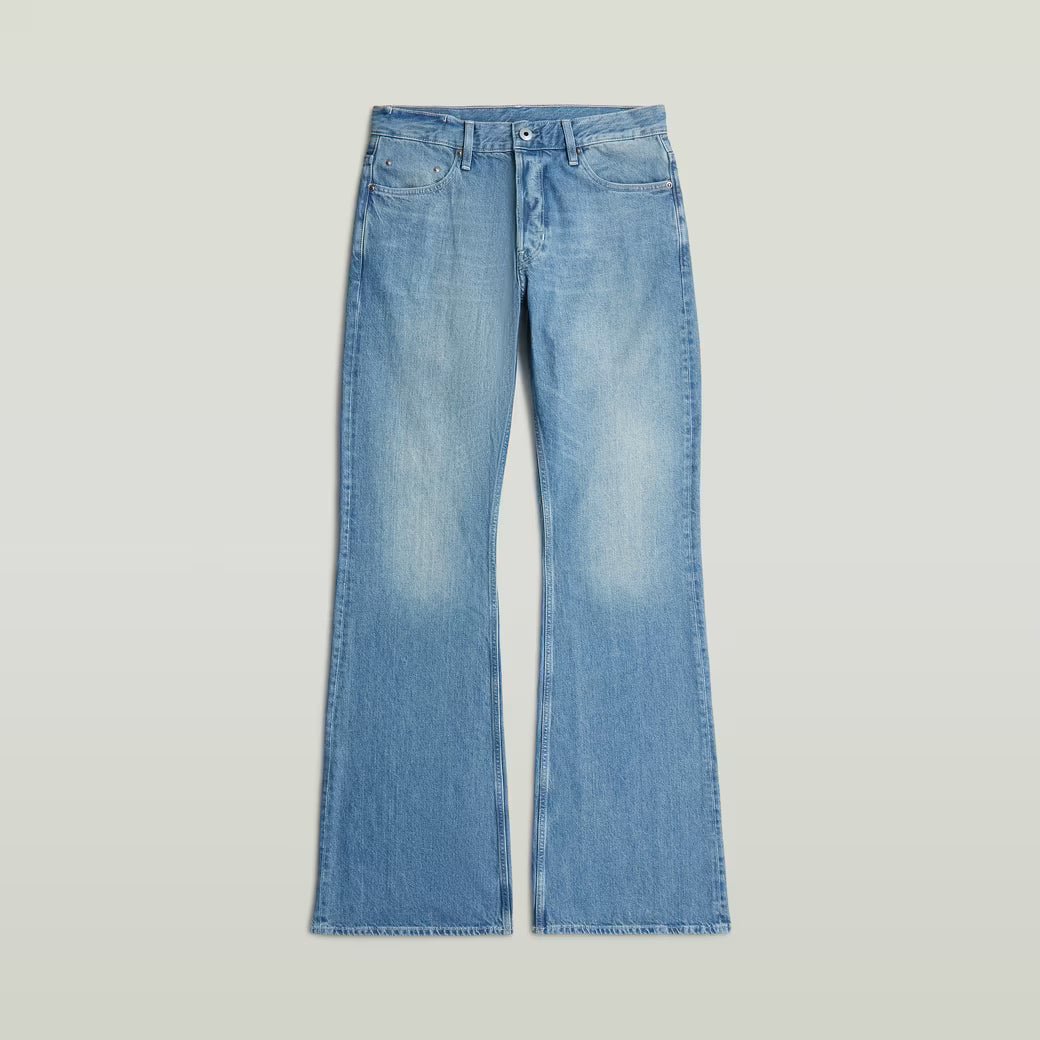Triple A Flare Jeans | High Waist Bootcut Denim - Antique Faded Moonlit Ocean