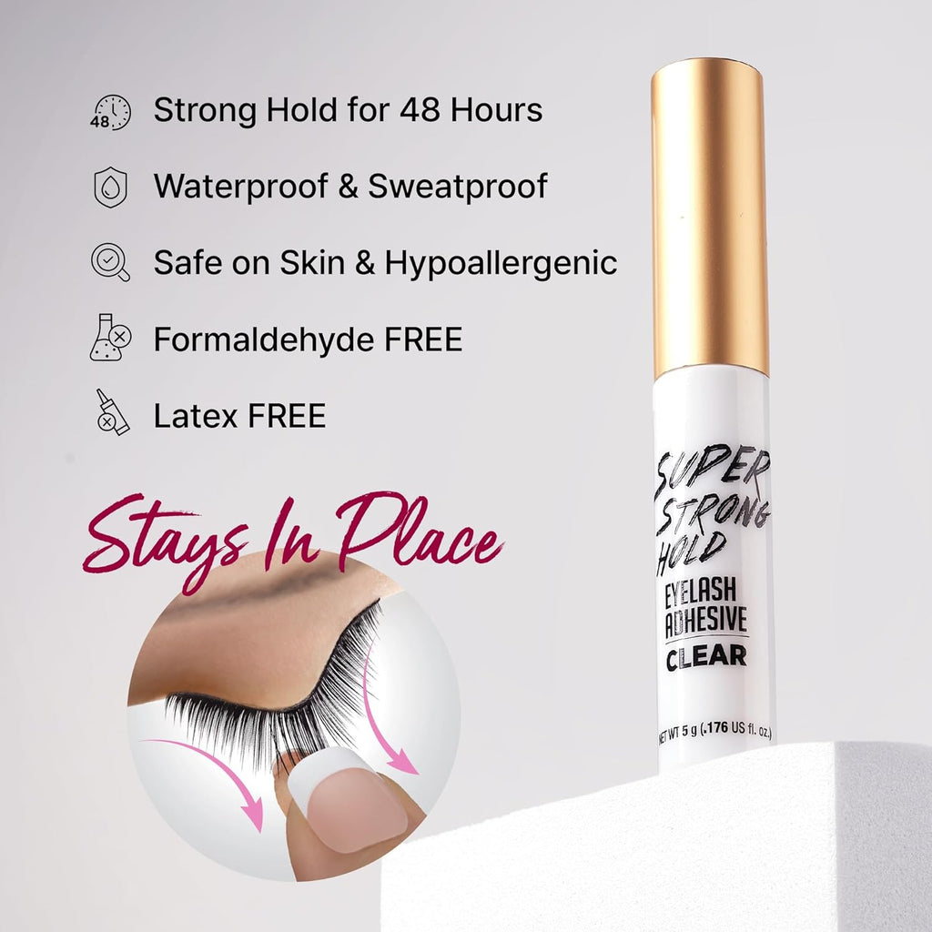 SUPER STRONG EYELASH ADHESIVE CLEAR