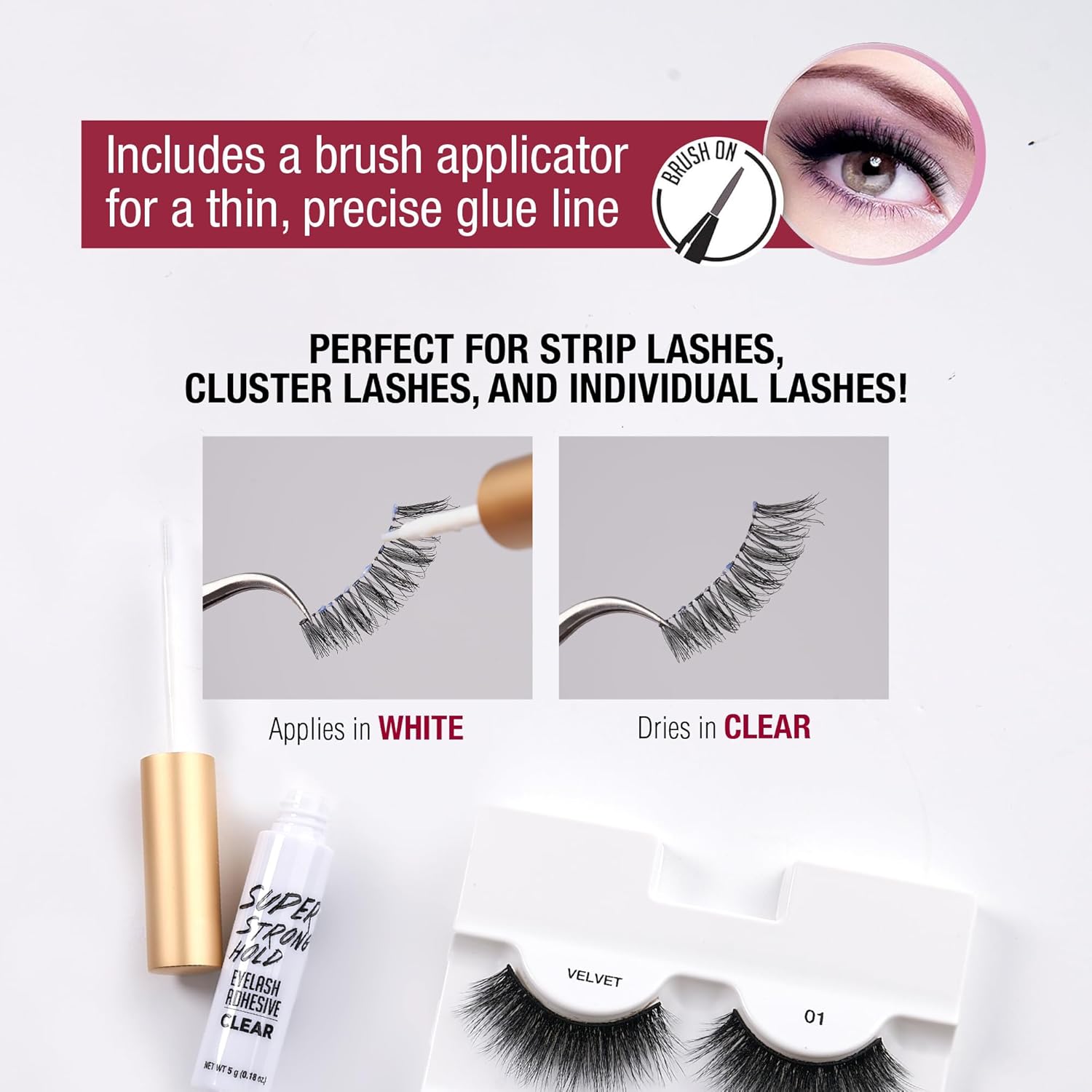 SUPER STRONG EYELASH ADHESIVE CLEAR