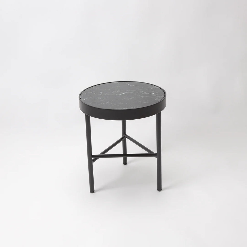 KALI DARK GREEN MARBLE TOP SIDE TABLE