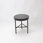 KALI DARK GREEN MARBLE TOP SIDE TABLE