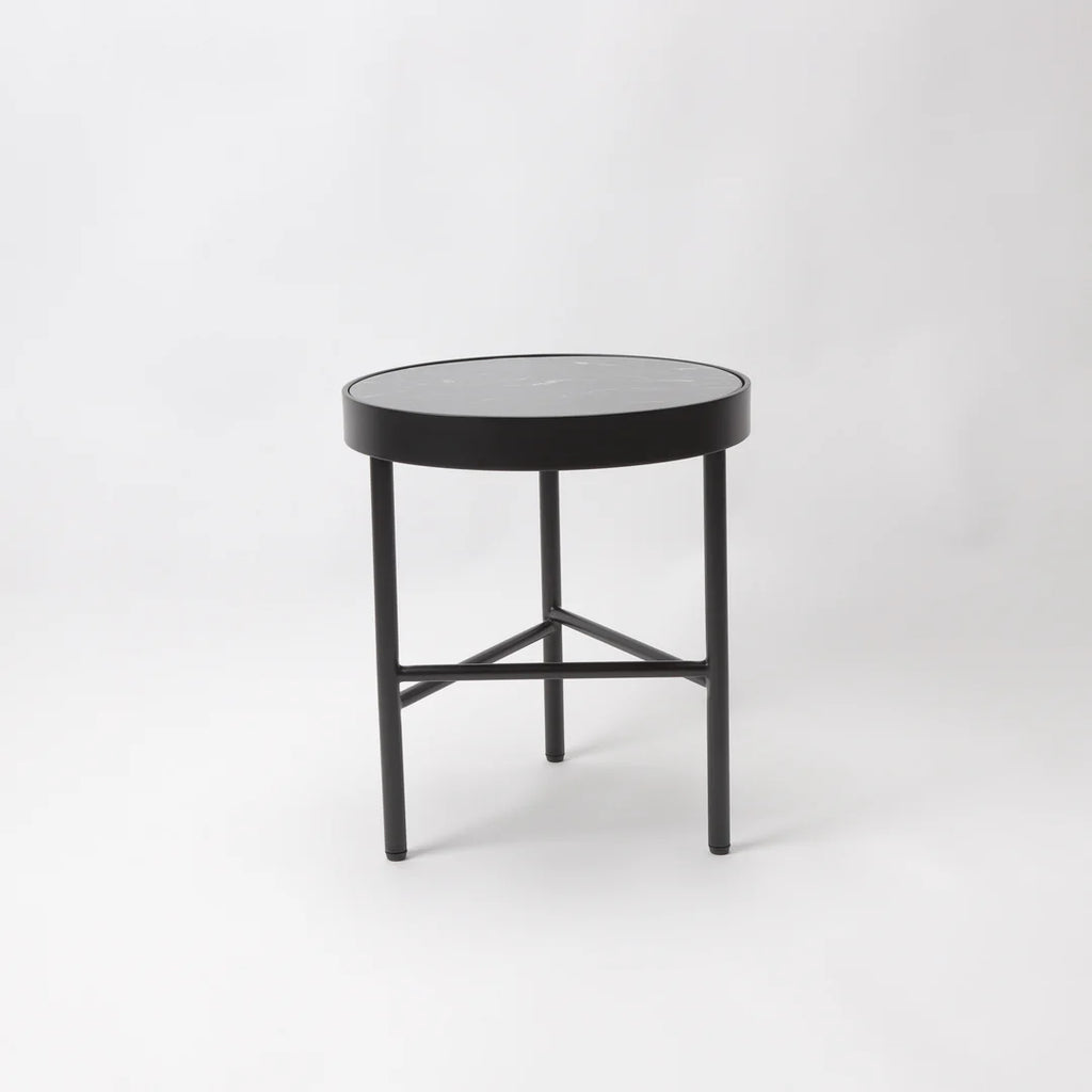 KALI DARK GREEN MARBLE TOP SIDE TABLE