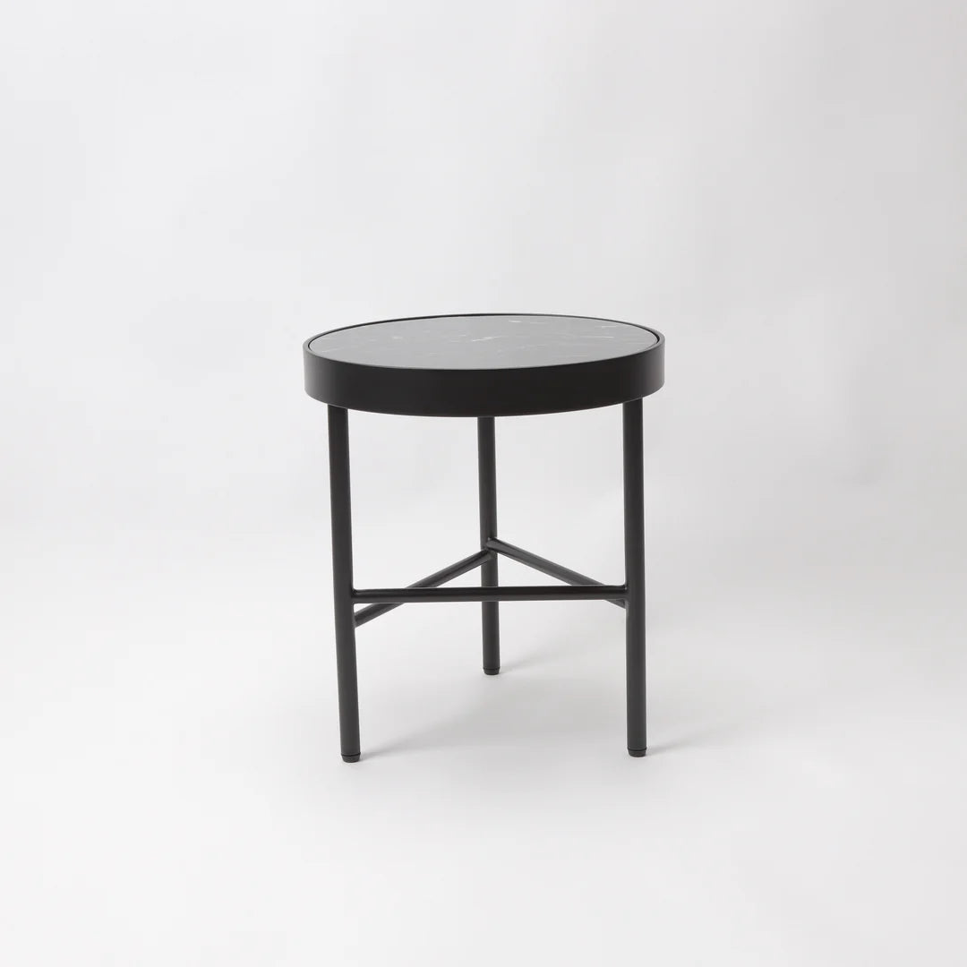 KALI DARK GREEN MARBLE TOP SIDE TABLE