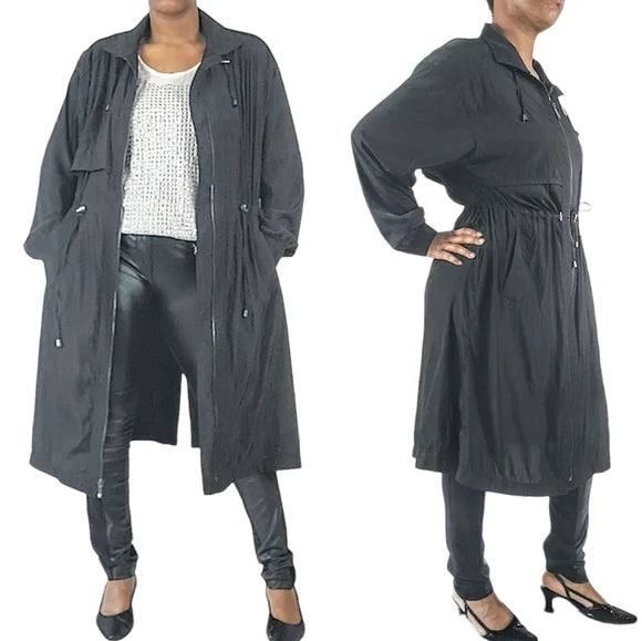 QUINN BLACK LIGHT TRENCH