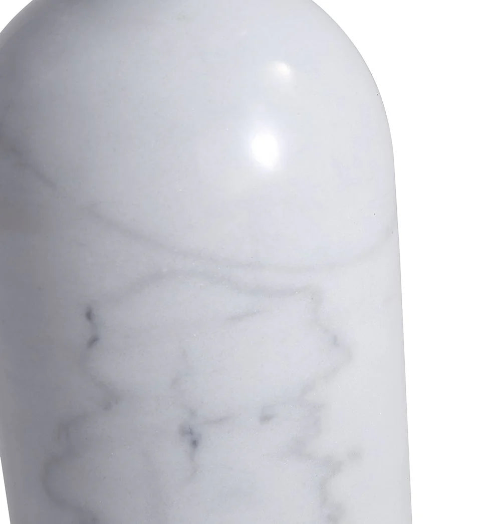 OCEANE WHITE MARBLE SIDE TABLE