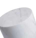 OCEANE WHITE MARBLE SIDE TABLE