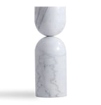 OCEANE WHITE MARBLE SIDE TABLE