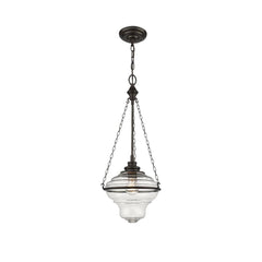 De Burgh - 1 Light Pendant In Dark Brown