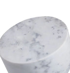PENELOPE WHITE MARBLE SIDE TABLE