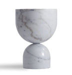 PENELOPE WHITE MARBLE SIDE TABLE