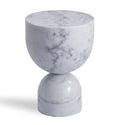 PENELOPE WHITE MARBLE SIDE TABLE