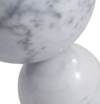 PENELOPE WHITE MARBLE SIDE TABLE