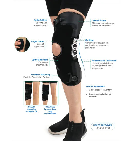 TRUlign OA Osteoarthritis -  Left Knee Brace - Small